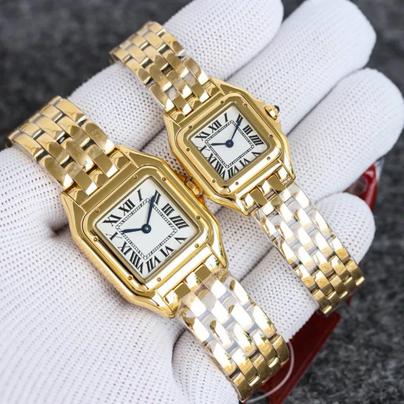 Lady Watches W2PN0007 1:1 High quality 27mm and 22mm size women watches roman number clock stainless steel