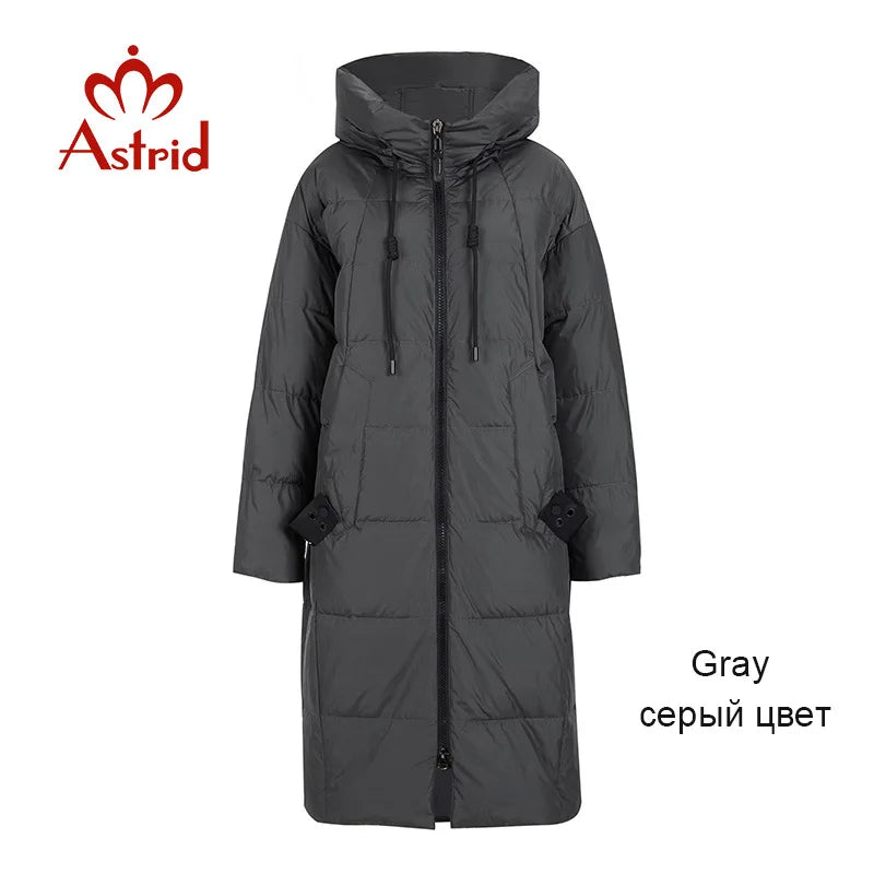 Astrid 2022 Winter new arrival down jacket women loose clothing outerwear quality with a hood fashion style winter coat AR-7038