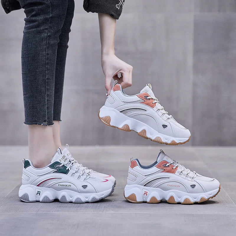 woman fashion shoes  shoes woman sneakers female students all-match thick-soled Street casual