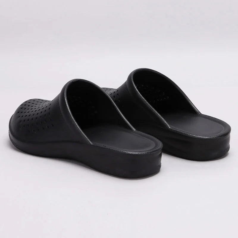 2025 Eva Soft Sole Doctor Nurse Slippers Women Lightweight Hollow Out Platform Slides Woman Solid Non Slip Beach Flip Flops 41