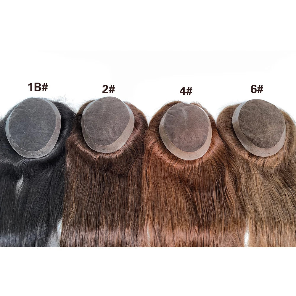 Australia Model Women Toupee Human Hair Swiss Lace Pu Around Lace Top High Quality Russian Virgin Human Hair Toupee