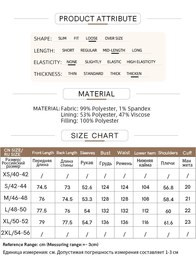 Amii Double Neck Down Sleeve Jacquard Solid Baseball Jacket Thickened Parkas 2025 Winter Women's Casual Loose Coats 12444198