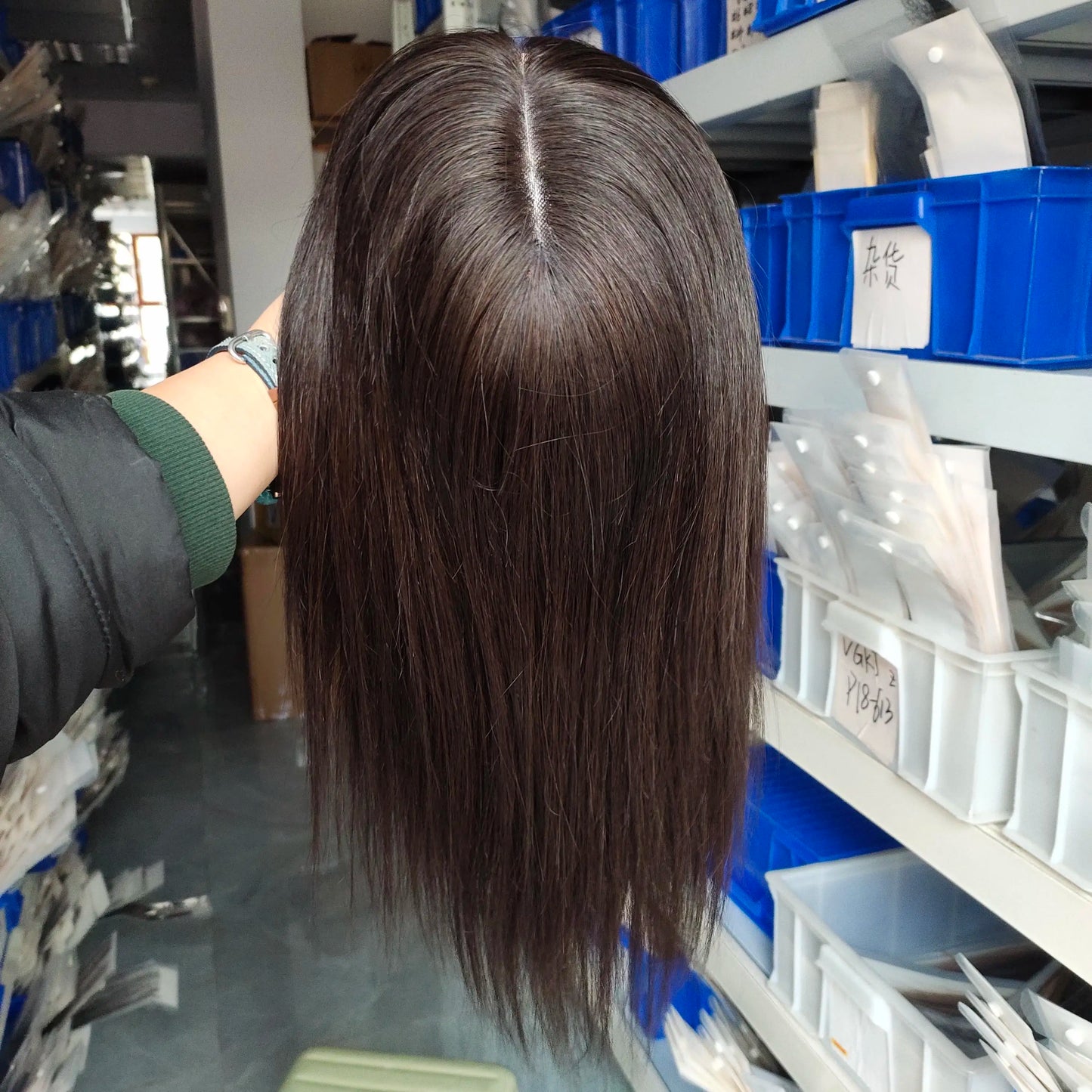 Moresoo Virgin Hair Topper Human Hair 12 Months Virgin Hair Piece High Quality Brazilian Hair 6*7Inch Base for Women Hair Piece