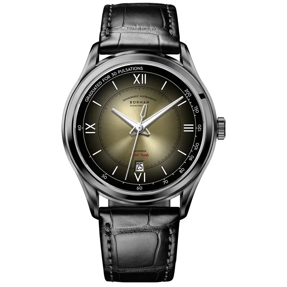 Borman Mens Automatic Watches Luxury Male Dress Watch Mechanical Wristwatch Fashion Waterproof Sapphire Gradient Dial Auto Date