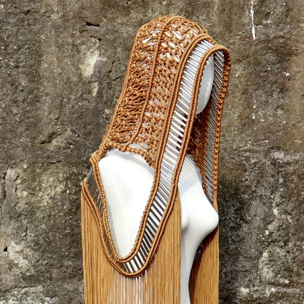 Leosoxs Handmade Crochet Knitted Cover Ups Sleeveless Women Long Cloak 2024 Summer Holiday Beachwear Sexy Solid Tassel Outfits