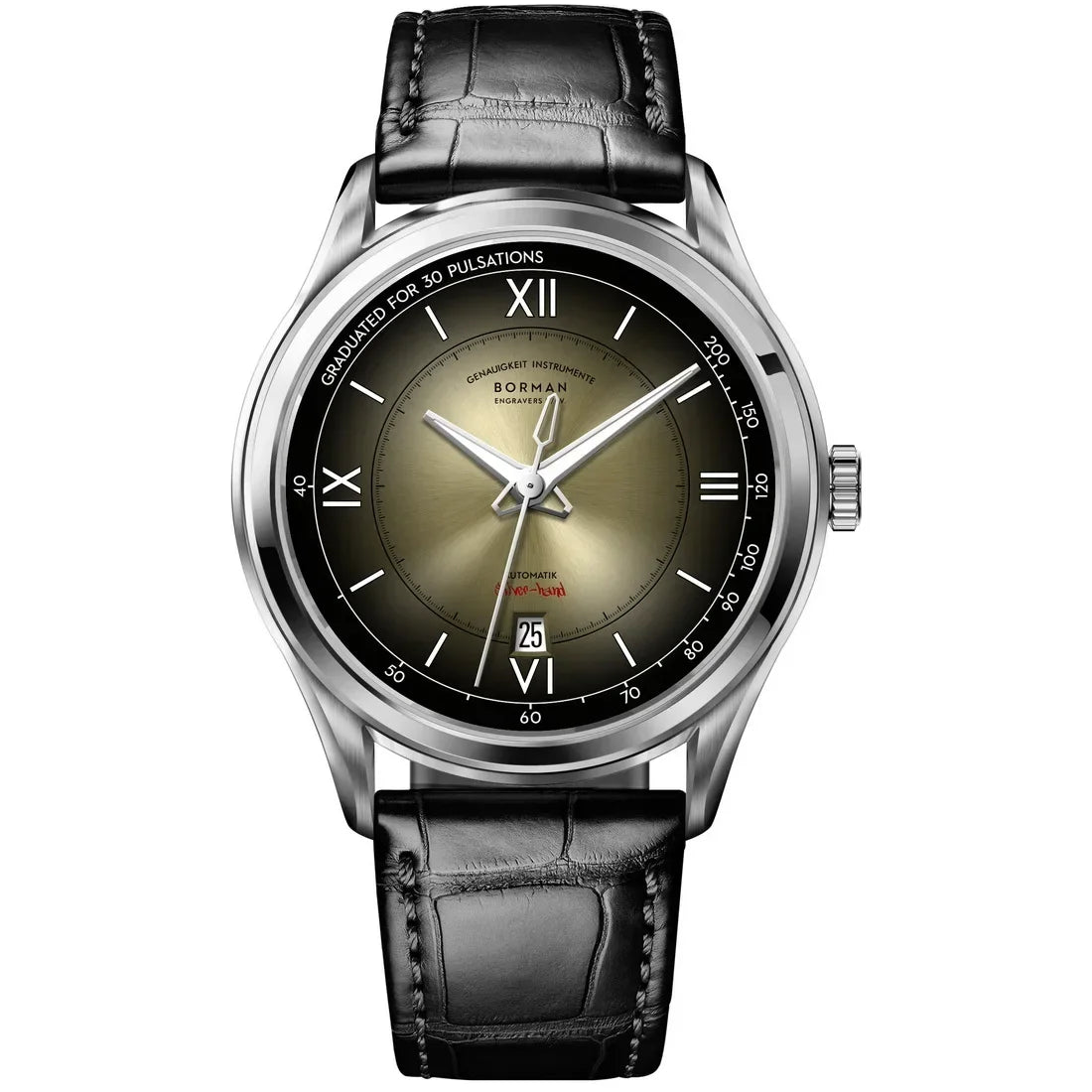 Borman Mens Automatic Watches Luxury Male Dress Watch Mechanical Wristwatch Fashion Waterproof Sapphire Gradient Dial Auto Date