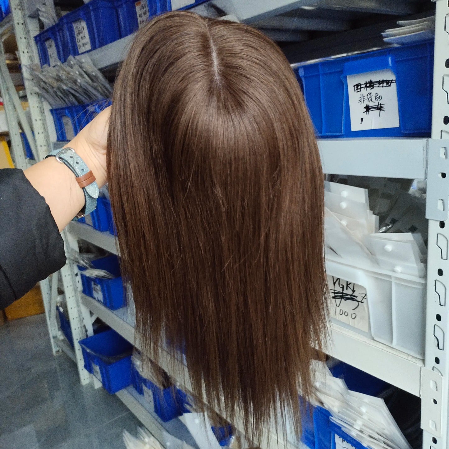 Moresoo Virgin Hair Topper Human Hair 12 Months Virgin Hair Piece High Quality Brazilian Hair 6*7Inch Base for Women Hair Piece