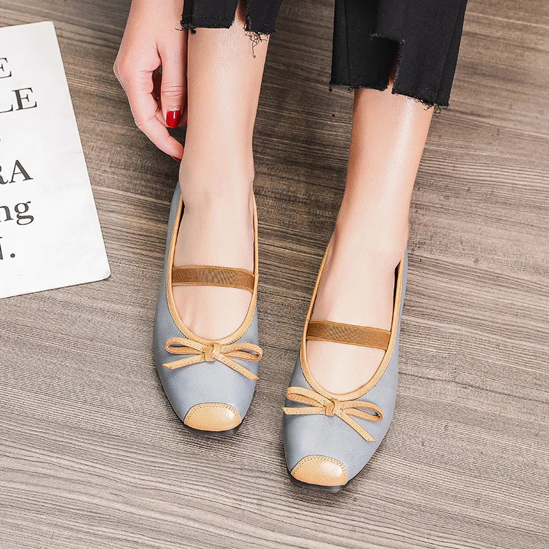 Summer Women's Leather Flat Shoes
