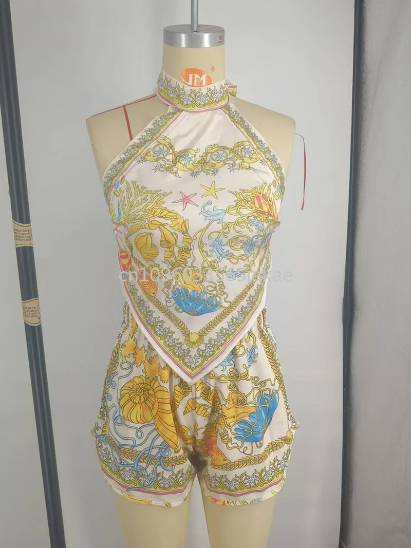 luxury design women's bikini sets designer brand lady sexy bellyband shorts sets