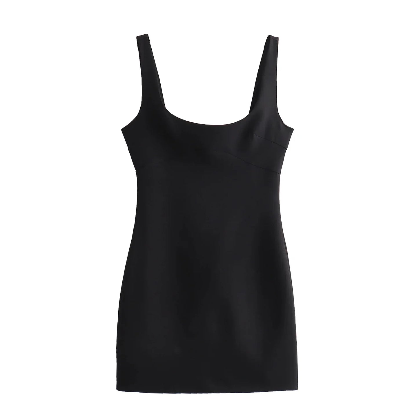 BSAY Women Fashion Summer Sexi Hot Slim Back Zip Sleeveless Backless Sling O-Neck Mini Dress Chic Female Evening Mujer