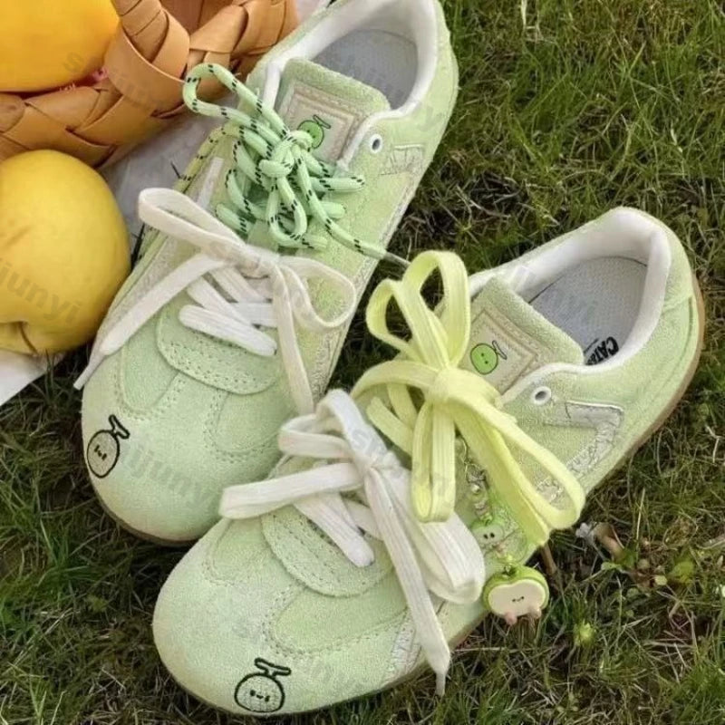 Women's Low Help Shoes Spring Autumn Lightweight Comfortable Soft Sole Casual Board Shoes Fashion Lace Up Outdoor Non Slip Flats