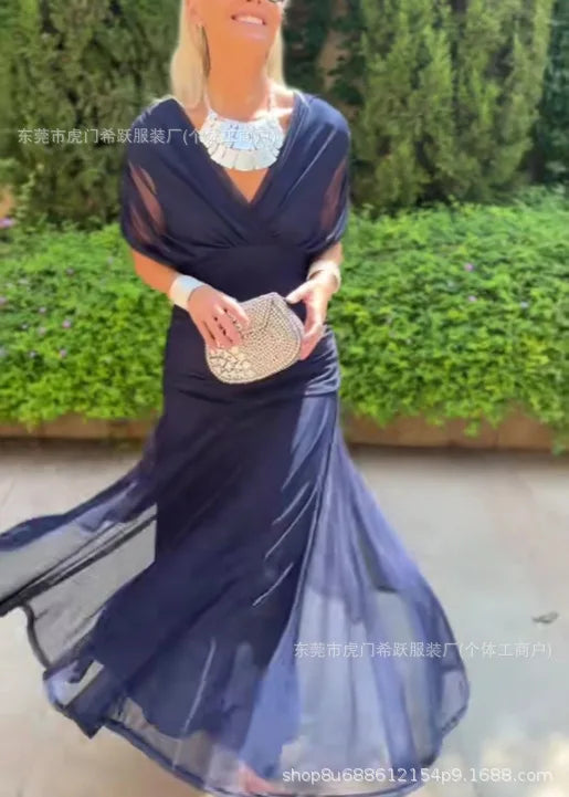 Sexy Slanted Shoulders And Rotator Sleeves Dress For Women Autumn Fashion Smudge Casual Party Hip-pack Evening Dresses Female