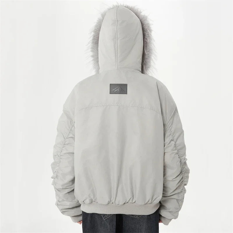 Women's Winter Down Jacket with Hood Female Winter 2024 Lightweight Padded Women Short Down Padding Jacket with Fur for Women