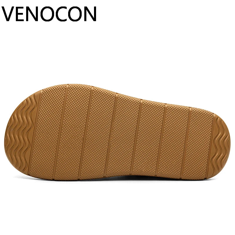 VENOCON Minimalist Stylish Shoes Sneakers Man Fabric Leather With Ball Wide Toe Box Nose More Stack Height Footwear For Women