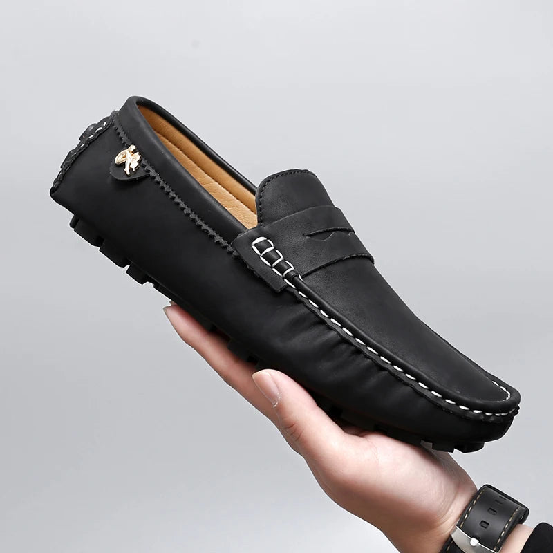 2024 New Arrival Driving Casual Shoes Luxury Men Loafers Soft Moccasins Autumn Winter Shoes Man High Quality Mens Business Shoes