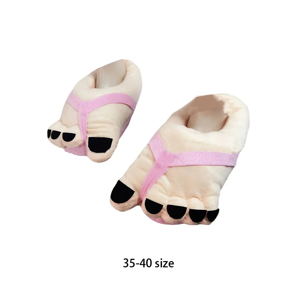 2024 New Household Warm Shoes Thick And Resilient For Ultimate Warmth Funny Winter Warm Slippers Silent Sole