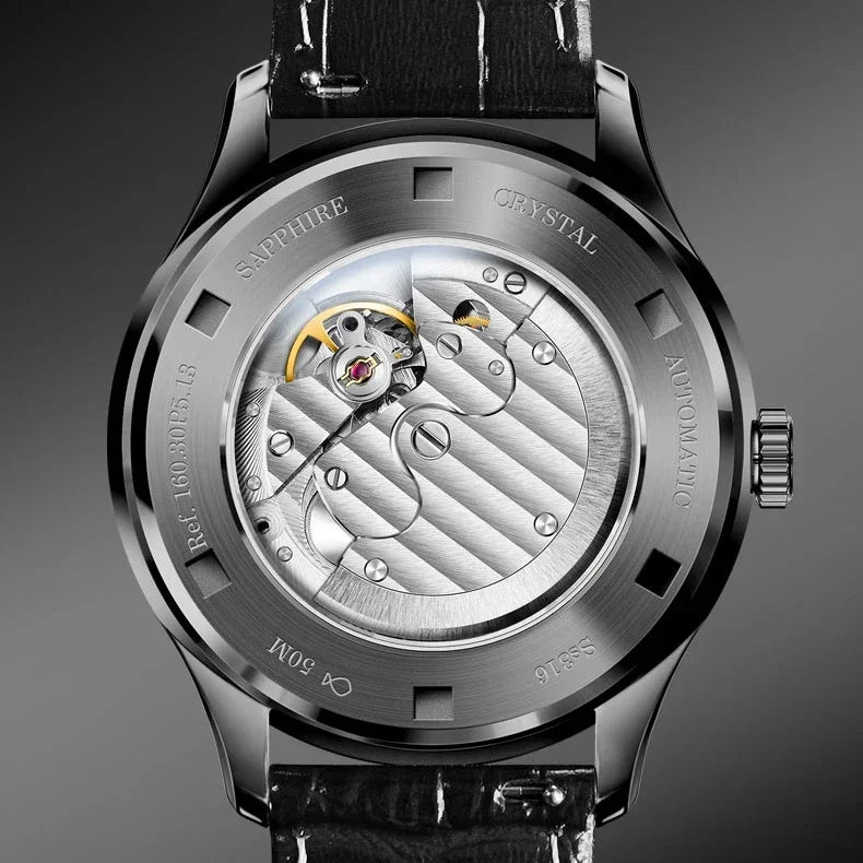 Borman Mens Automatic Watches Luxury Male Dress Watch Mechanical Wristwatch Fashion Waterproof Sapphire Gradient Dial Auto Date