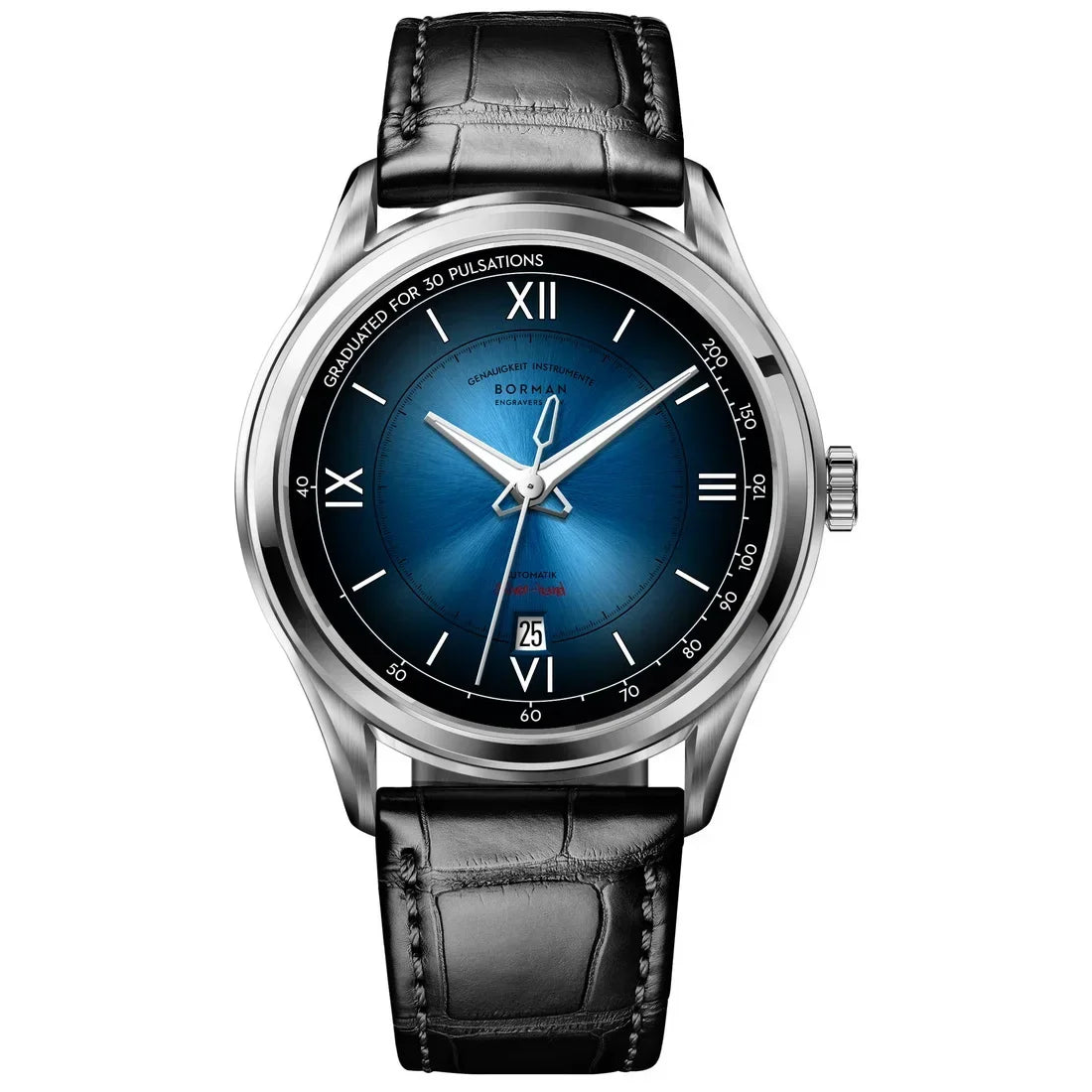 Borman Mens Automatic Watches Luxury Male Dress Watch Mechanical Wristwatch Fashion Waterproof Sapphire Gradient Dial Auto Date