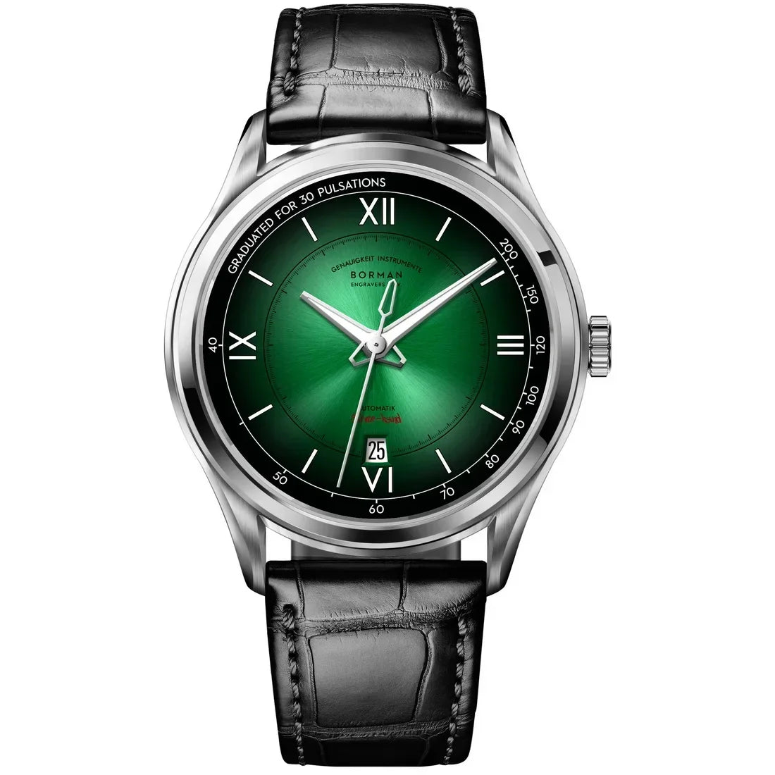 Borman Mens Automatic Watches Luxury Male Dress Watch Mechanical Wristwatch Fashion Waterproof Sapphire Gradient Dial Auto Date