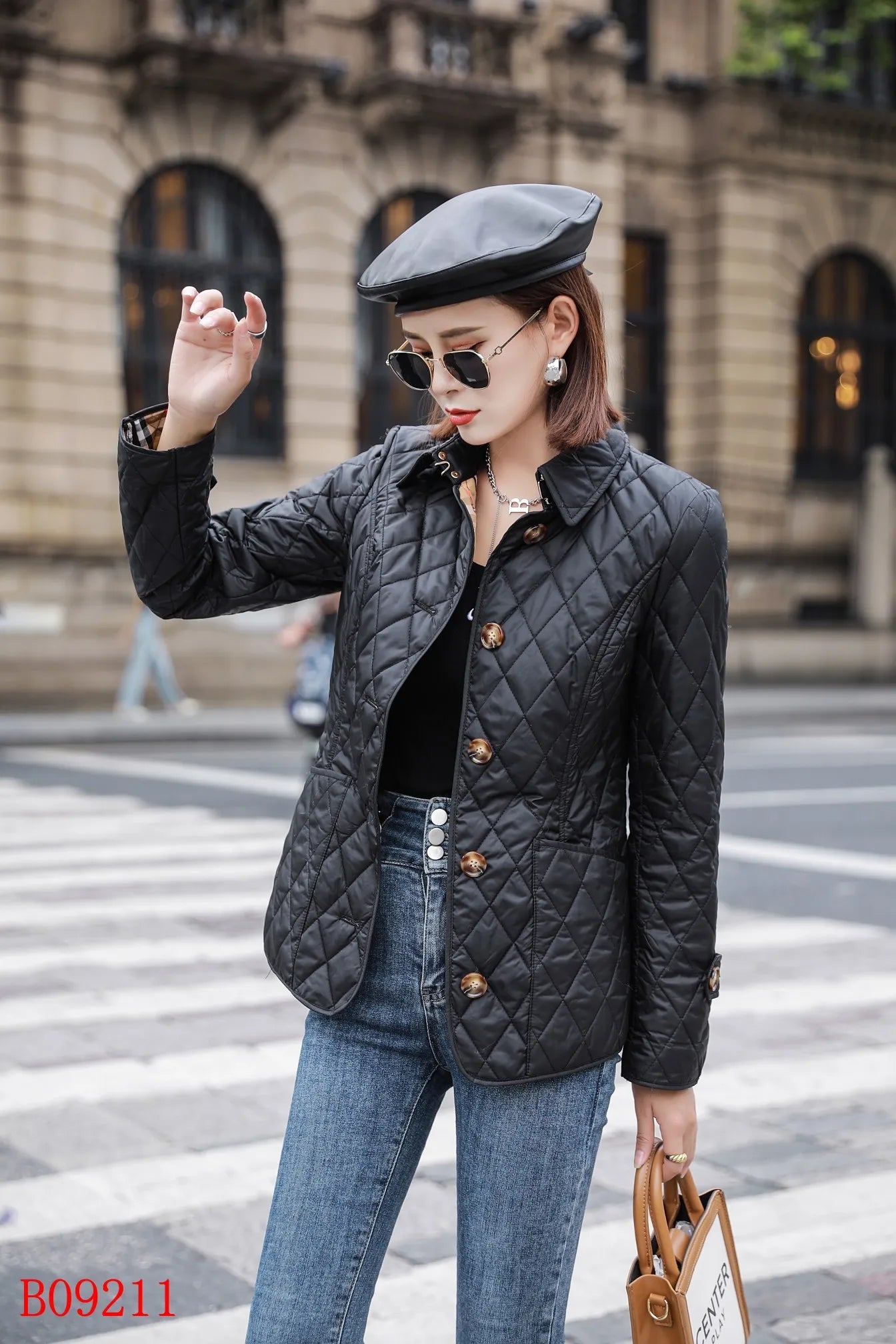 Luxury Quality Solid Color Cotton Long Sleeves Winter Thin Coats Jacket For Women