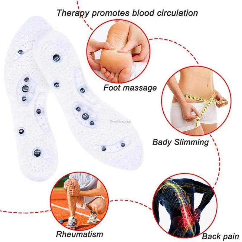 1Pair Silicone Orthopedic Massage Insoles for Men Women Slimming Breathable Running Shoes Cushion Feet Care Sport Insoles