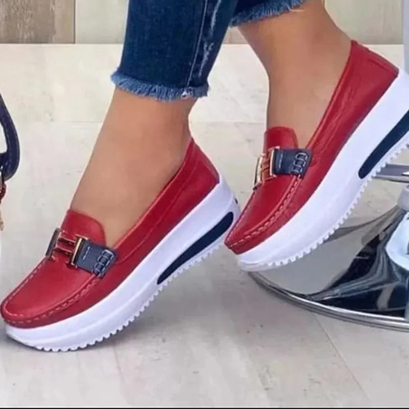 2023 Spring New Platform Comfortable Women Sneakers Fashion Thick Bottem Casual Shoes Women Increase Vulcanize Shoes Plus Size