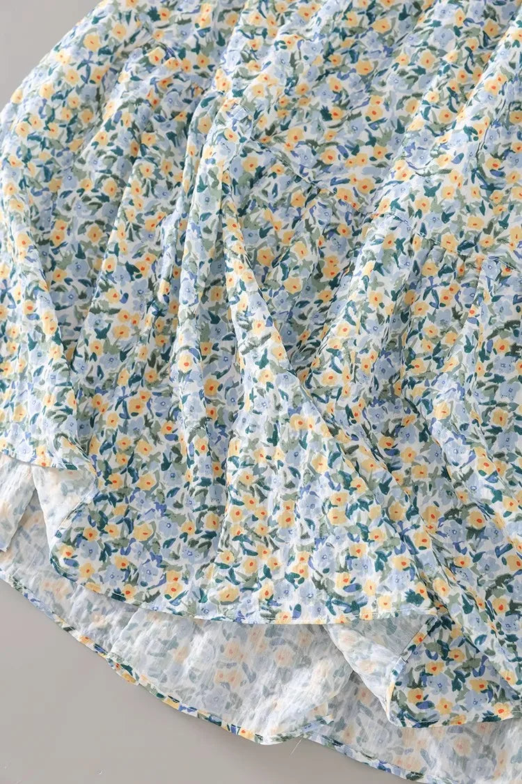 Women Skirt 2024 Summer New Fashion Temperament Gentle Vintage A-line Side Slit Skirt Slim Versatile Waist