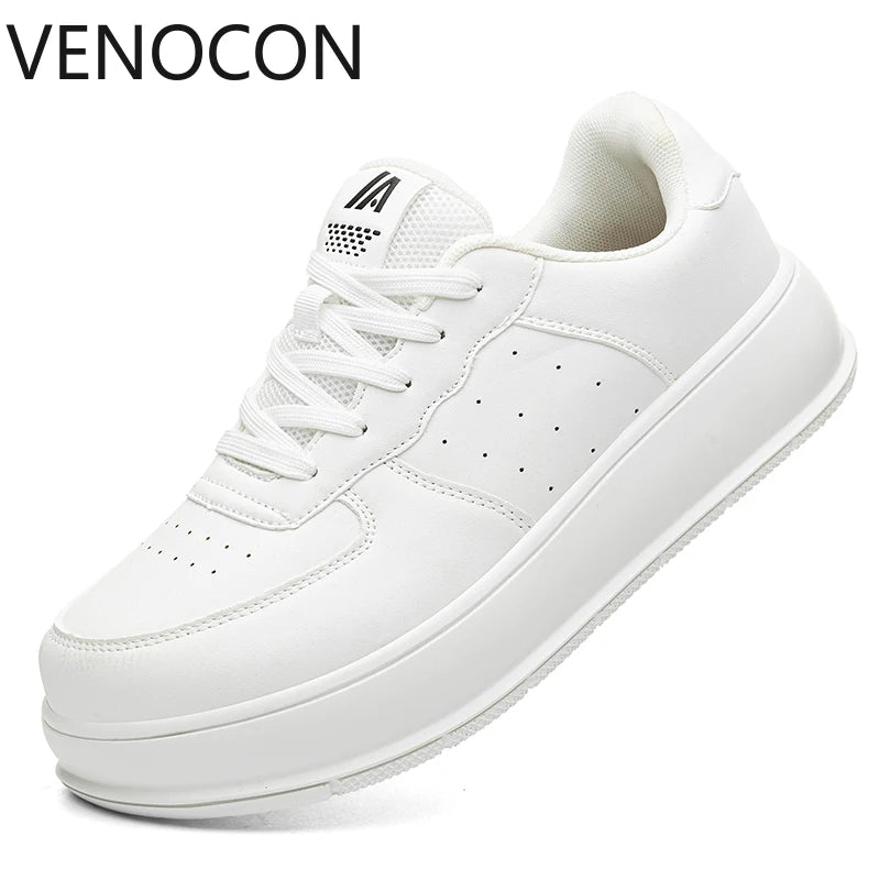 VENOCON Minimalist Stylish Shoes Sneakers Man Fabric Leather With Ball Wide Toe Box Nose More Stack Height Footwear For Women