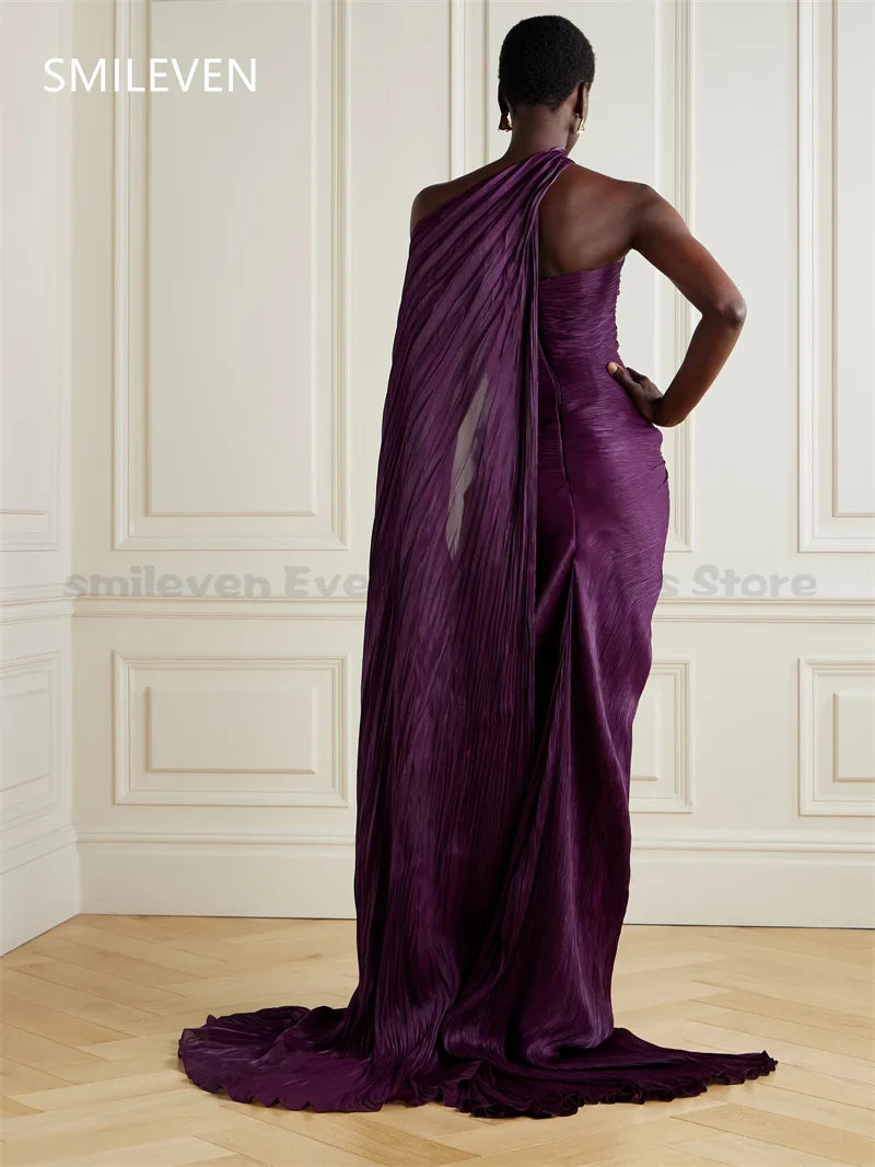 Smileven A-line Sleeveless Prom Dress فساتين س Saudi Arabia Backless Luxury Evening Gown Formal Dress Customized 2025