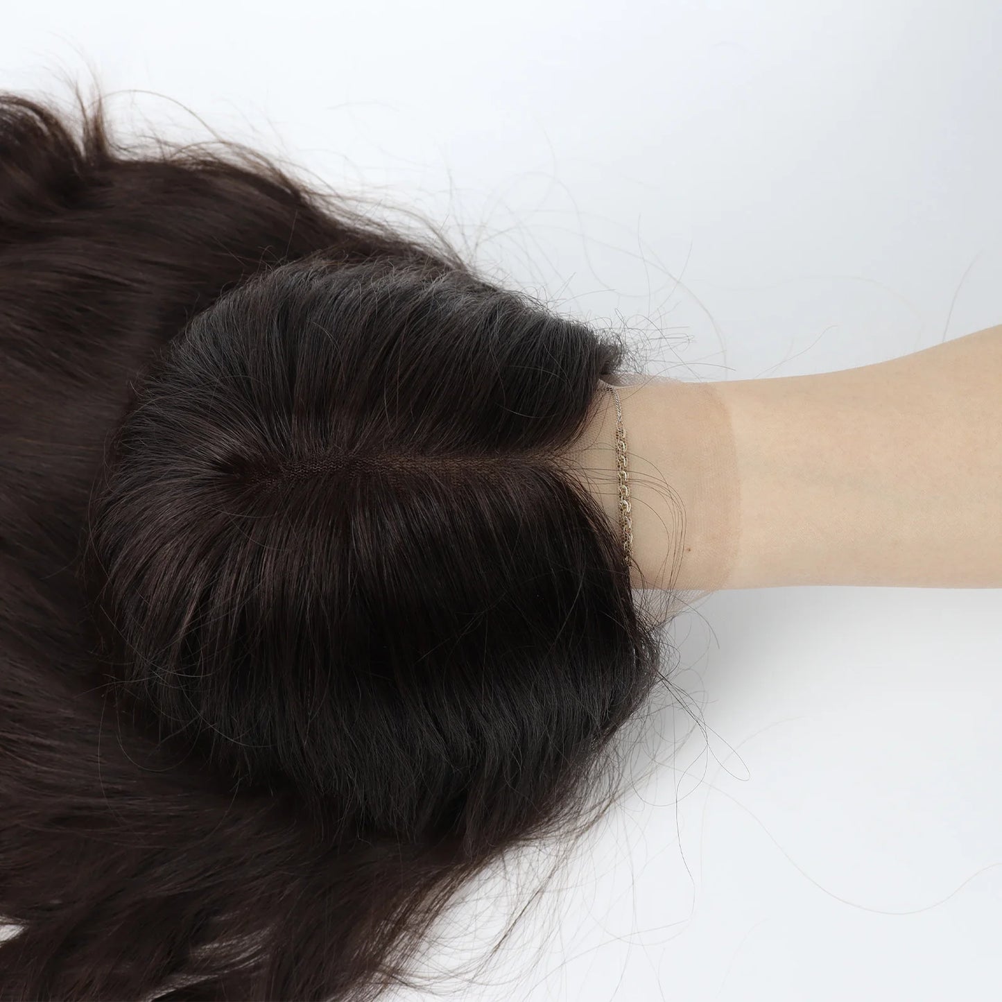 Sheitels Wig Swiss HD Lace Top Natural Wave Real Virgin European Hair Jewish Kosher Wig Thin Light Breathable Natural Hairline