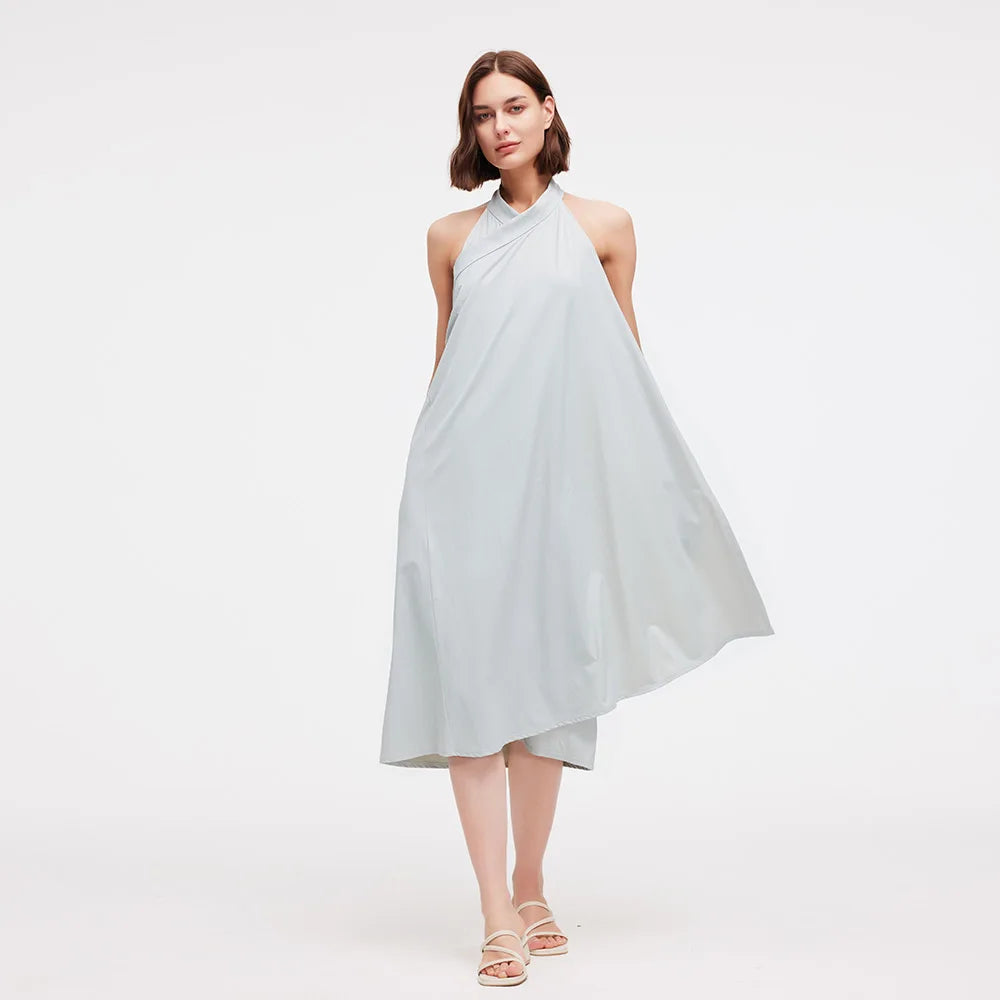 OhSunny One-Piece Beachy Sarong,Summer Multifunctional Bikini Cover Ups,UPF50+ Ice Feeling Long Skirts,Large Size 4 Ways to Wear