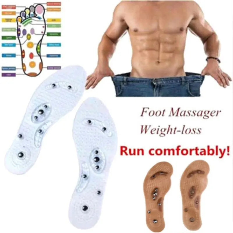 1Pair Silicone Orthopedic Massage Insoles for Men Women Slimming Breathable Running Shoes Cushion Feet Care Sport Insoles