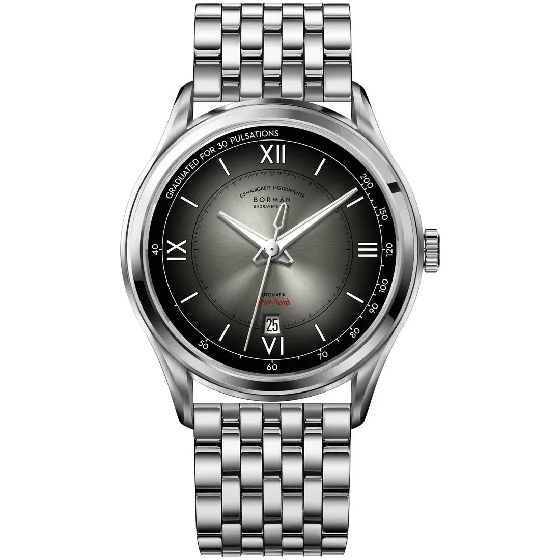 Borman Mens Automatic Watches Luxury Male Dress Watch Mechanical Wristwatch Fashion Waterproof Sapphire Gradient Dial Auto Date