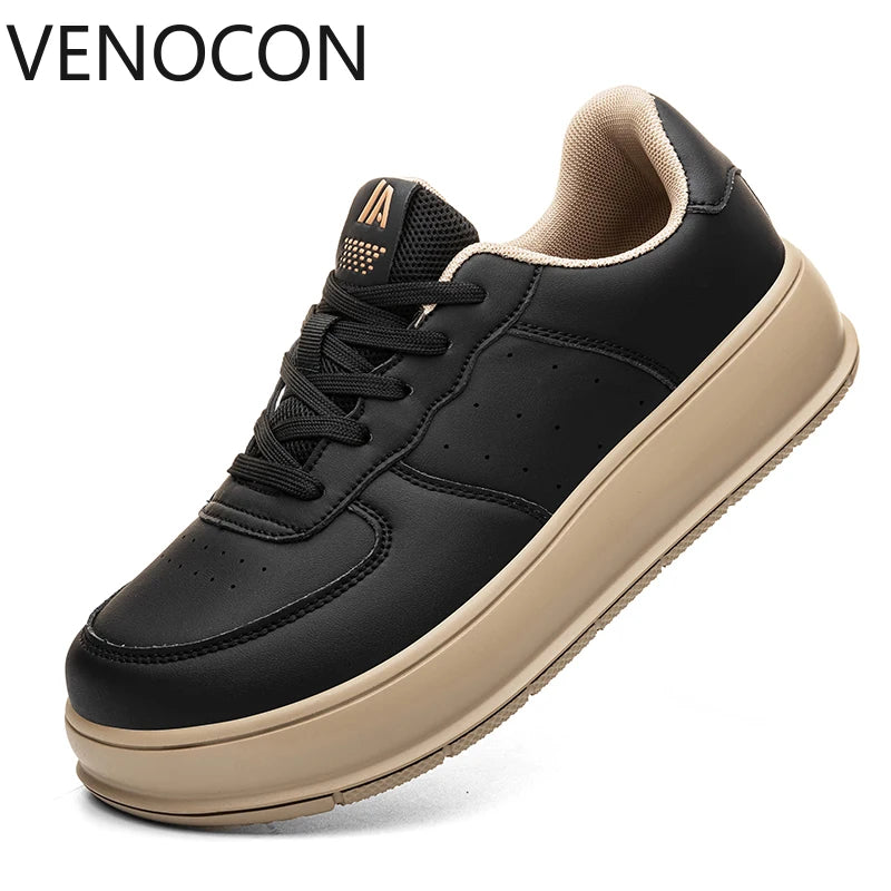 VENOCON Minimalist Stylish Shoes Sneakers Man Fabric Leather With Ball Wide Toe Box Nose More Stack Height Footwear For Women