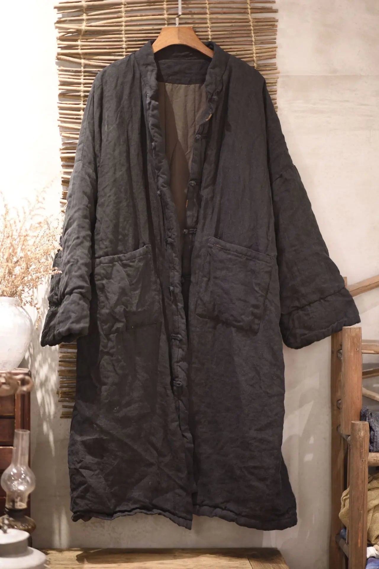 Women Winter Padded Long coat Parkas Ladies Vintage Topcoat Female 2024 Stand Collar Parkas