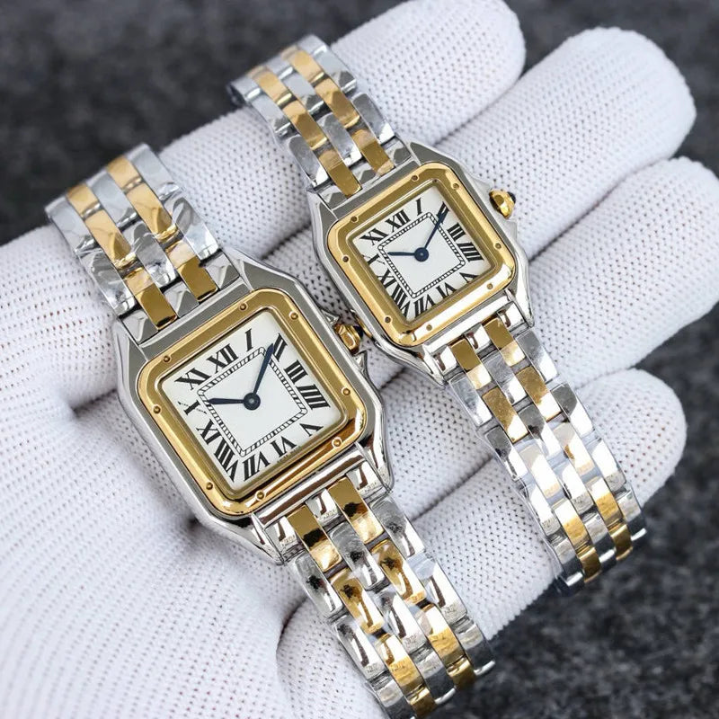 Lady Watches W2PN0007 1:1 High quality 27mm and 22mm size women watches roman number clock stainless steel