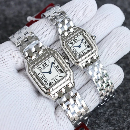 Lady Watches W2PN0007 1:1 High quality 27mm and 22mm size women watches roman number clock stainless steel