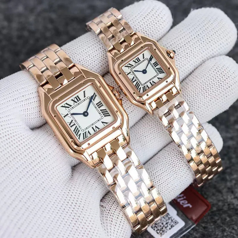 Lady Watches W2PN0007 1:1 High quality 27mm and 22mm size women watches roman number clock stainless steel