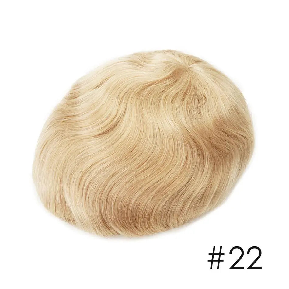 100% Natural Human Hair Toupee Men Wig Systems Unique Design Mono & Pu Breathable For Male Hair Prosthesis Free Shipping