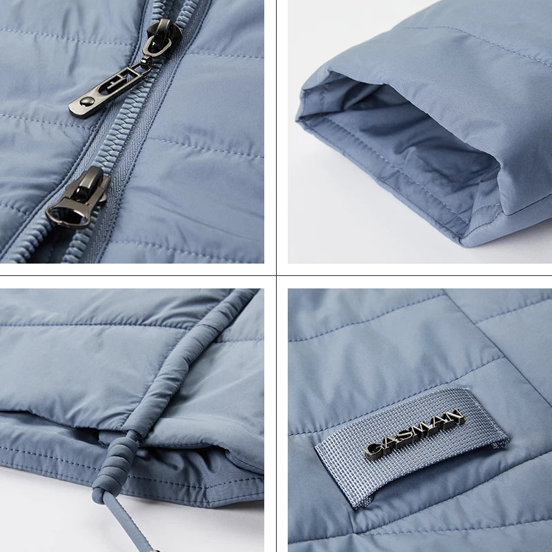 GASMAN 2022 Spring Autumn Jacket Women fashion casual long parka coat padded female stand-up Collar hooded ladies jackets 81858