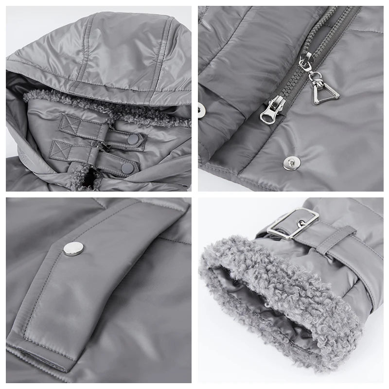 Astrid 2022 winter jacket women Fur collar faux Fur tops Fashion Oversize parkas Women's coat Windproof parka Hooded  AT-10057