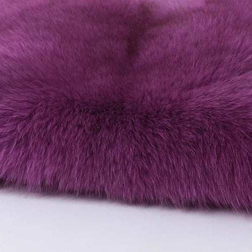 YOLOAgain Women Solid Natural Fox Fur Sexy Bikini Set Bra Detachable