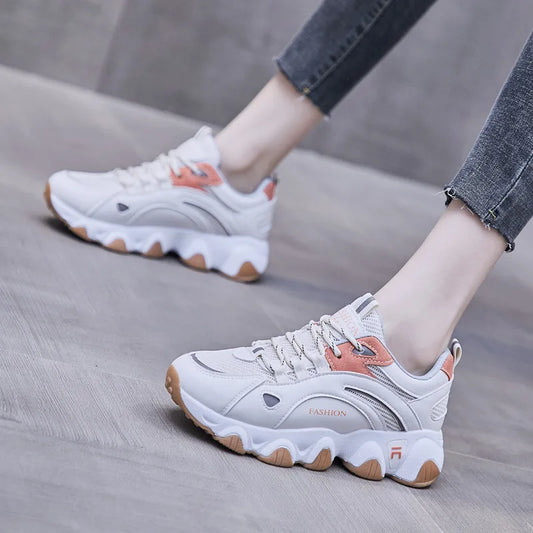 woman fashion shoes  shoes woman sneakers female students all-match thick-soled Street casual
