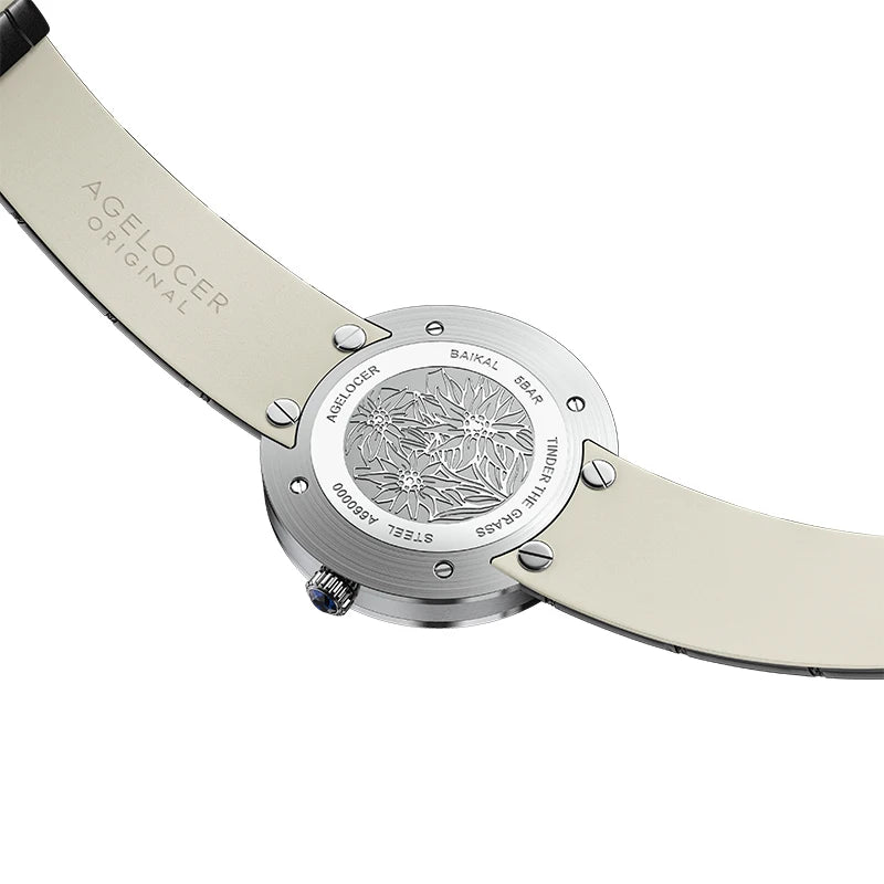 AGELOCER Original Baikal Watch Diamond Women's Quartz Luxury Diamond Watch Birthday Gift for Women