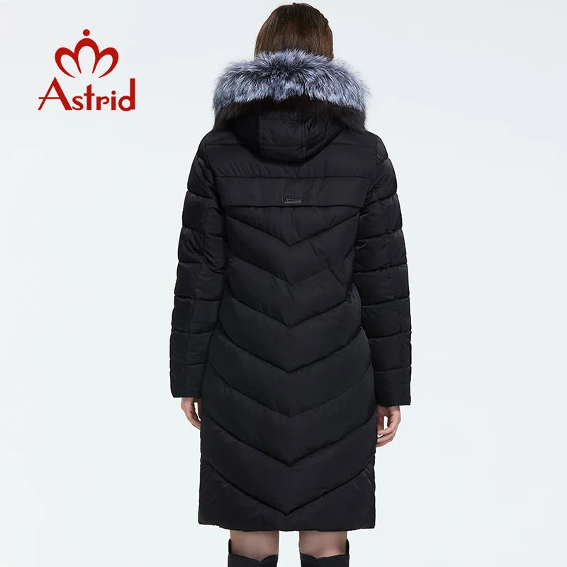 Astrid 2022 Winter new arrival down jacket women with a fur collar loose clothing outerwear quality women winter coat FR-2160