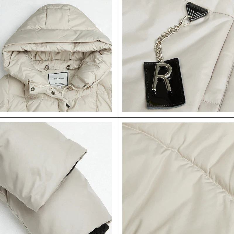 GASMAN 2022 Women's winter jacket fashion long Big pocket Coat women brand high-quality parka windproof warm down jackets 21362