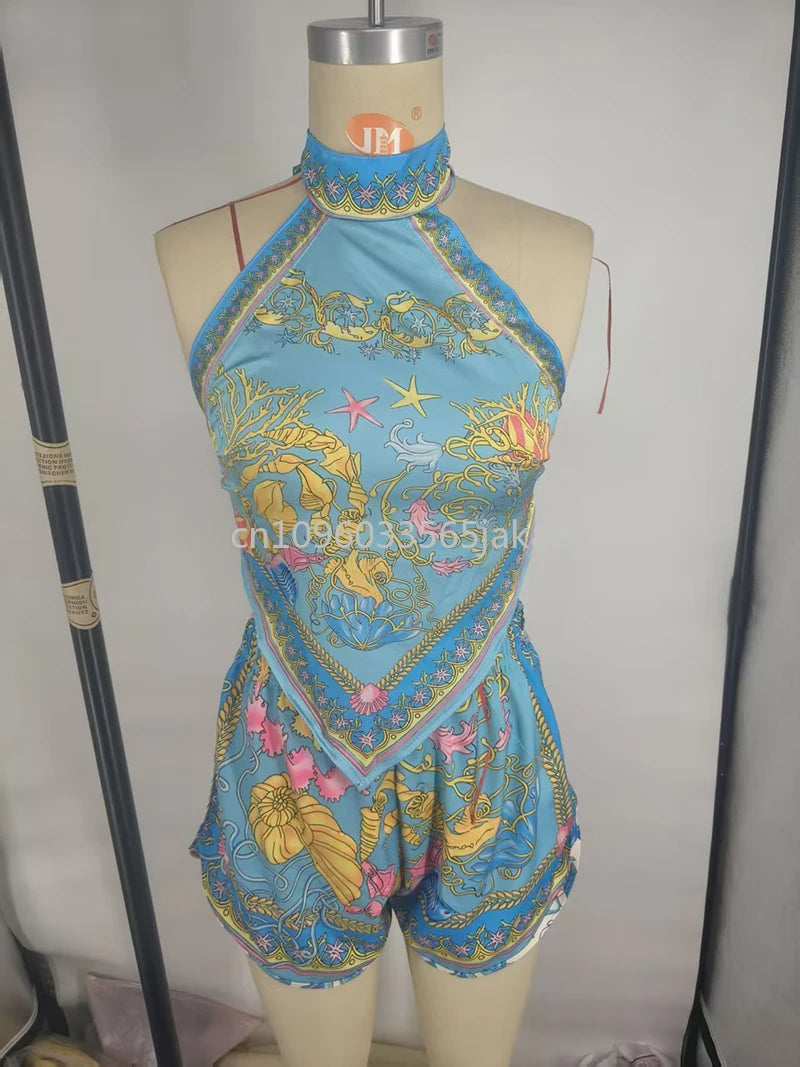 luxury design women's bikini sets designer brand lady sexy bellyband shorts sets