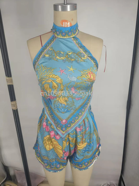 luxury design women's bikini sets designer brand lady sexy bellyband shorts sets