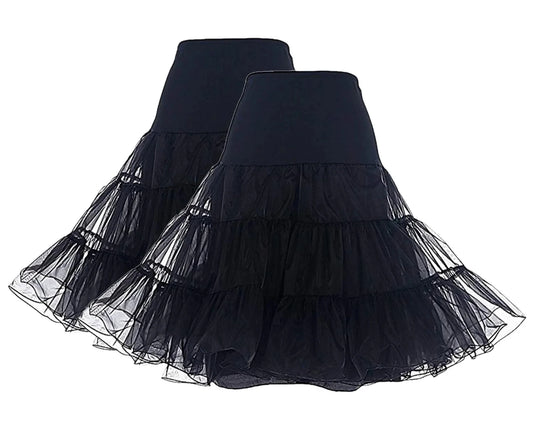 Elegant Puffy Skirt Underskirt Women Party Accessories Short Organza Halloween Petticoat Crinoline Vintage Wedding Bridal