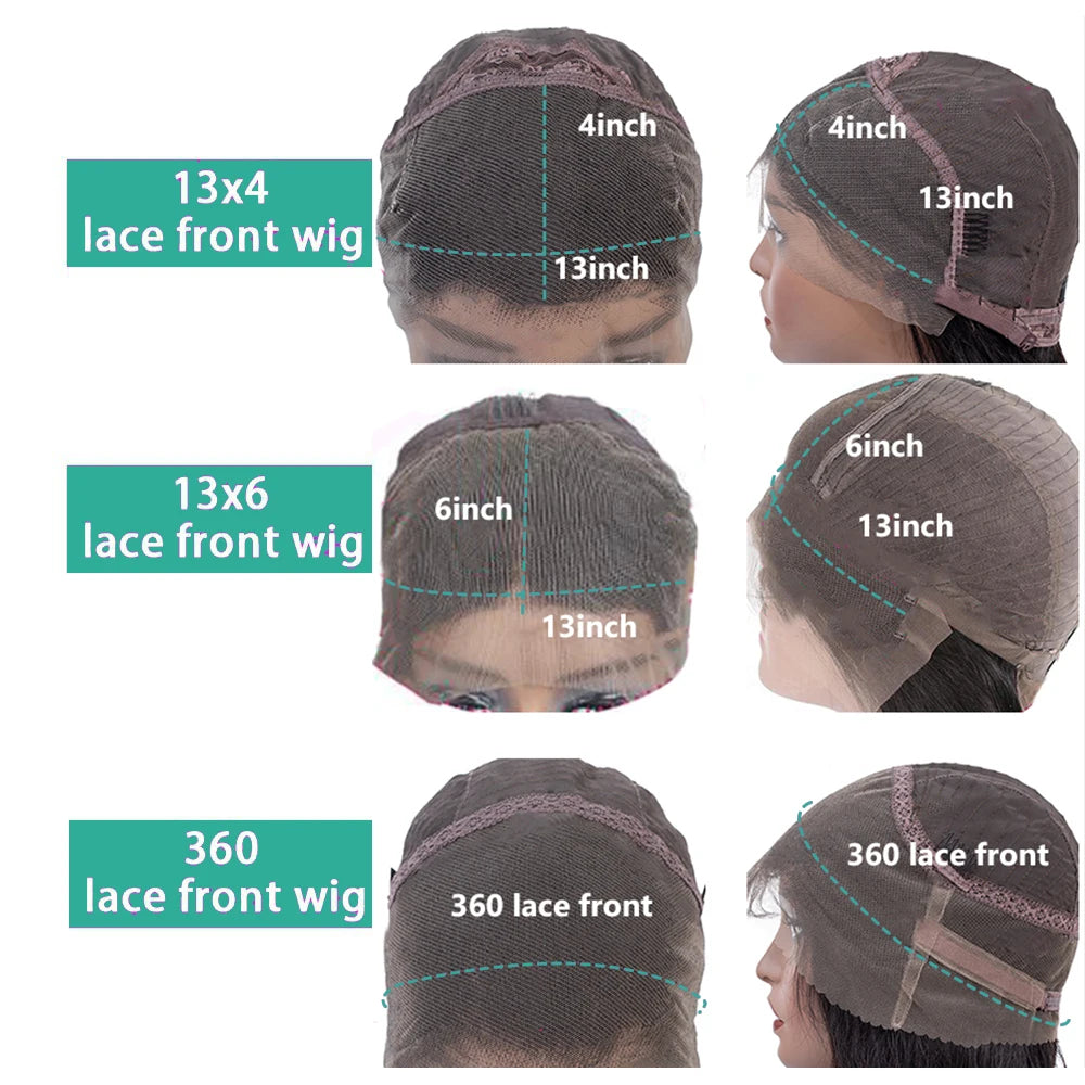 13x4 13x6 Water Wave HD Lace Front Wigs For Black Women Pre Plucked With Baby Hair Curly Human Hair Wigs Deep Wave Closure Wigs